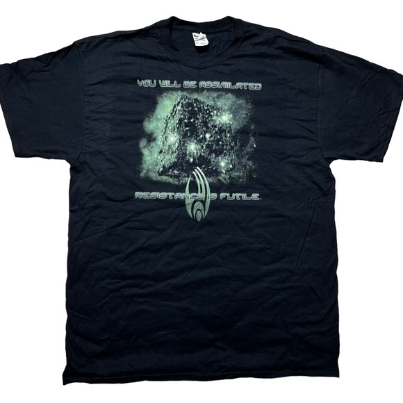 Jerzees Other - NWOT Star Trek You Will Be Assimilated Resistance Futile Graphic T-Shirt Mens XL
